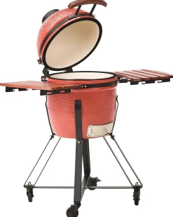 Outlet Beliani KAMADO Ceramica Rosso Rosso Marrone Nero