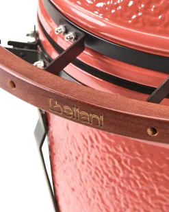 Outlet Beliani KAMADO Ceramica Rosso Rosso Marrone Nero