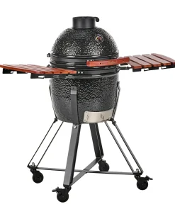 Online Beliani KAMADO Ceramica Nero Marrone Nero