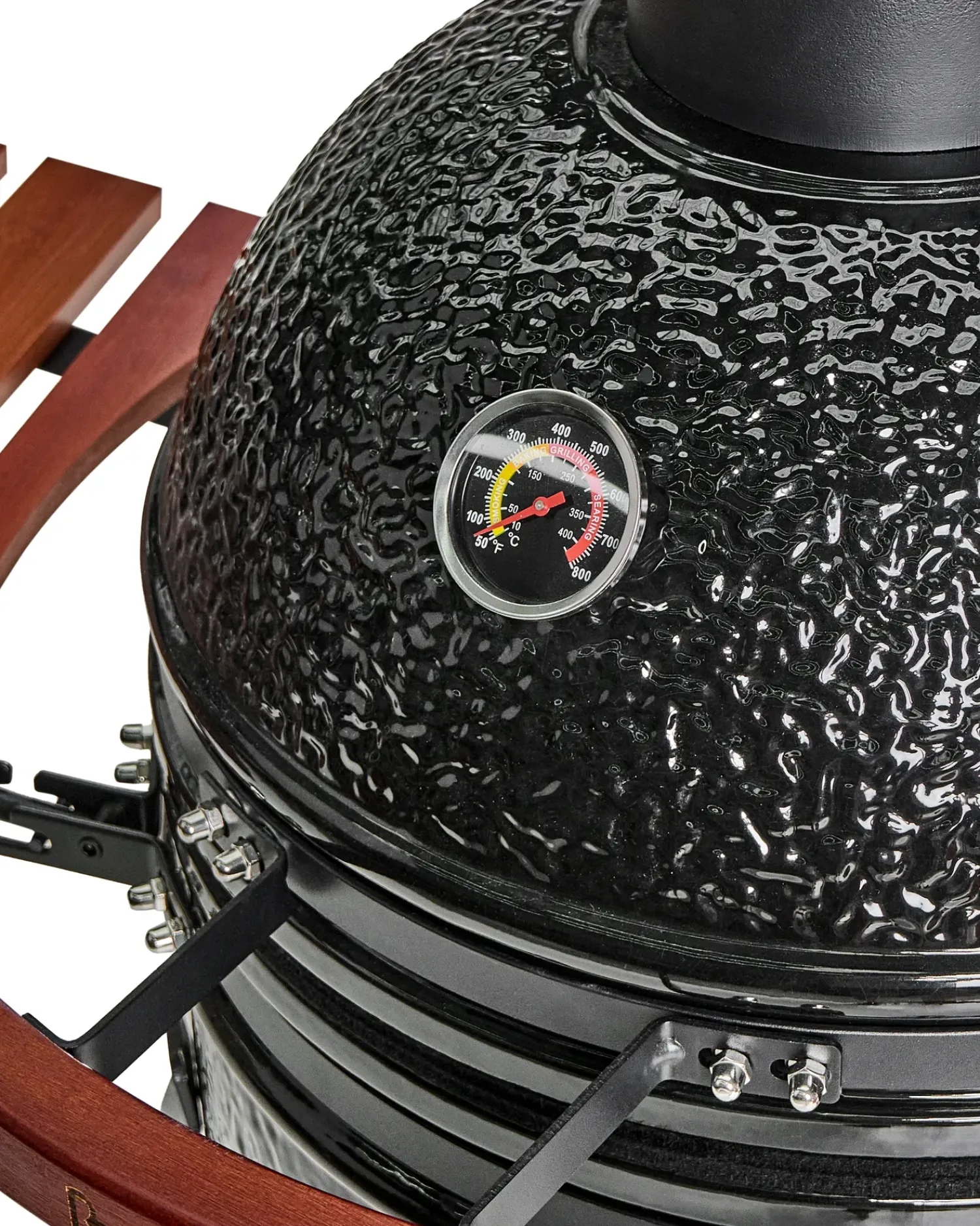 Online Beliani KAMADO Ceramica Nero Marrone Nero