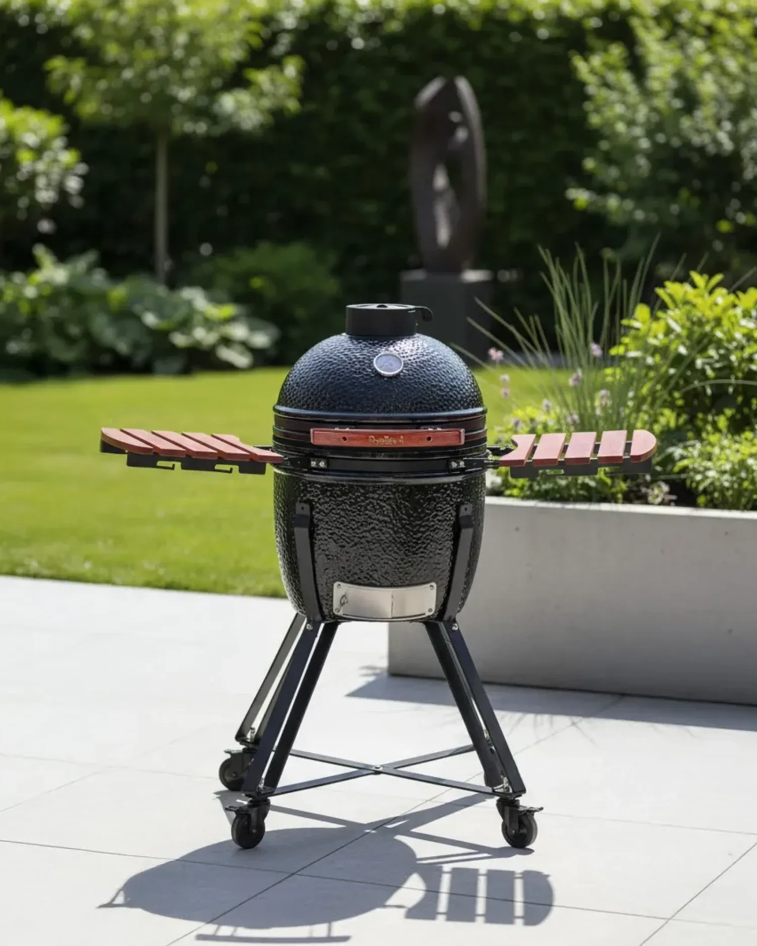 Online Beliani KAMADO Ceramica Nero Marrone Nero