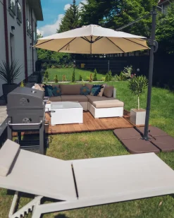Beliani Barbecue a carbonella PAVLOF Metallo Nero Grigio