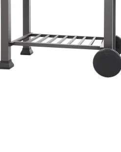 Beliani Barbecue a carbonella PAVLOF Metallo Nero Grigio