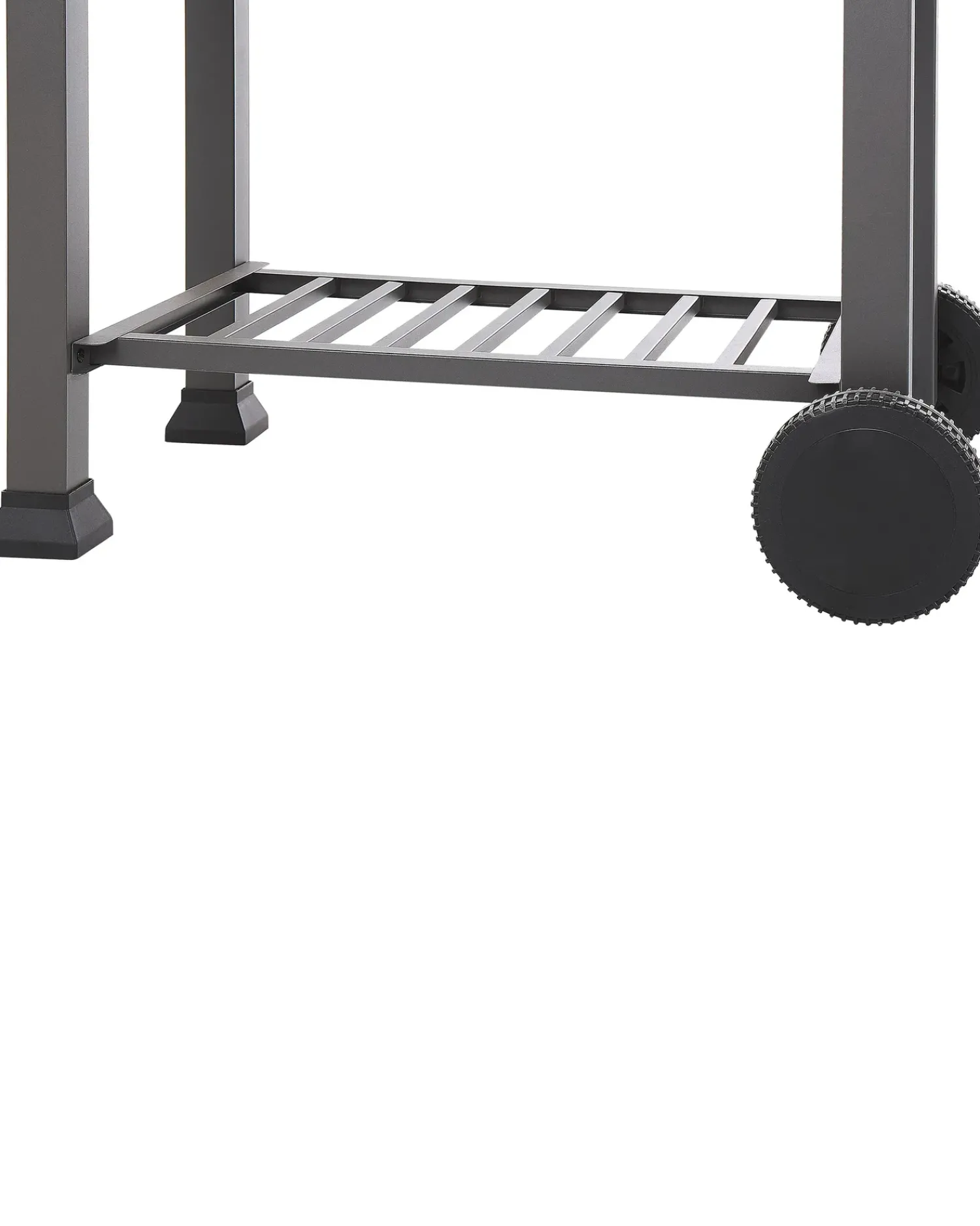 Beliani Barbecue a carbonella PAVLOF Metallo Nero Grigio