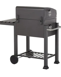 Beliani Barbecue a carbonella PAVLOF Metallo Nero Grigio