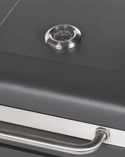 Beliani Barbecue a carbonella PAVLOF Metallo Nero Grigio