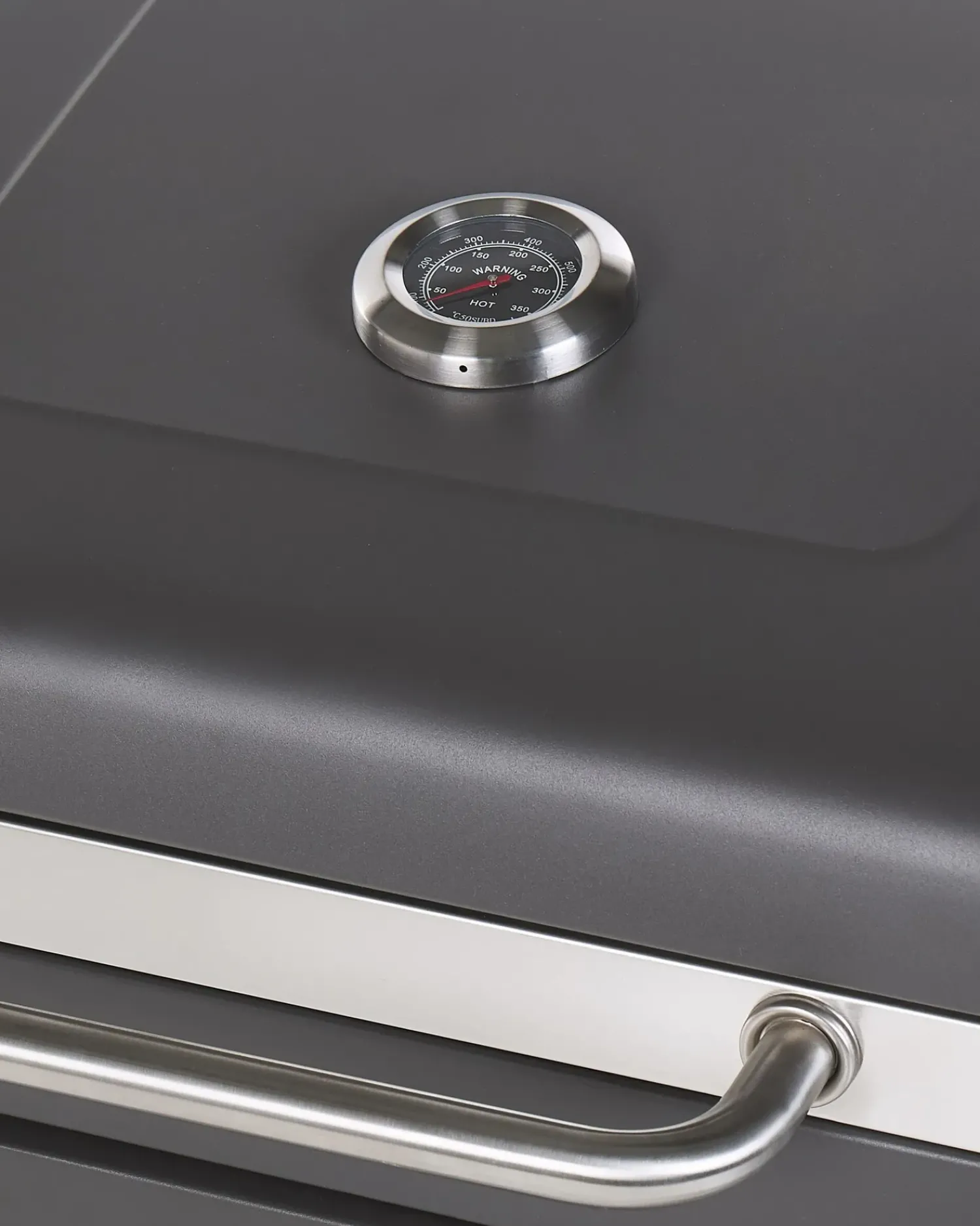 Beliani Barbecue a carbonella PAVLOF Metallo Nero Grigio