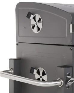 Beliani Barbecue a carbonella PAVLOF Metallo Nero Grigio