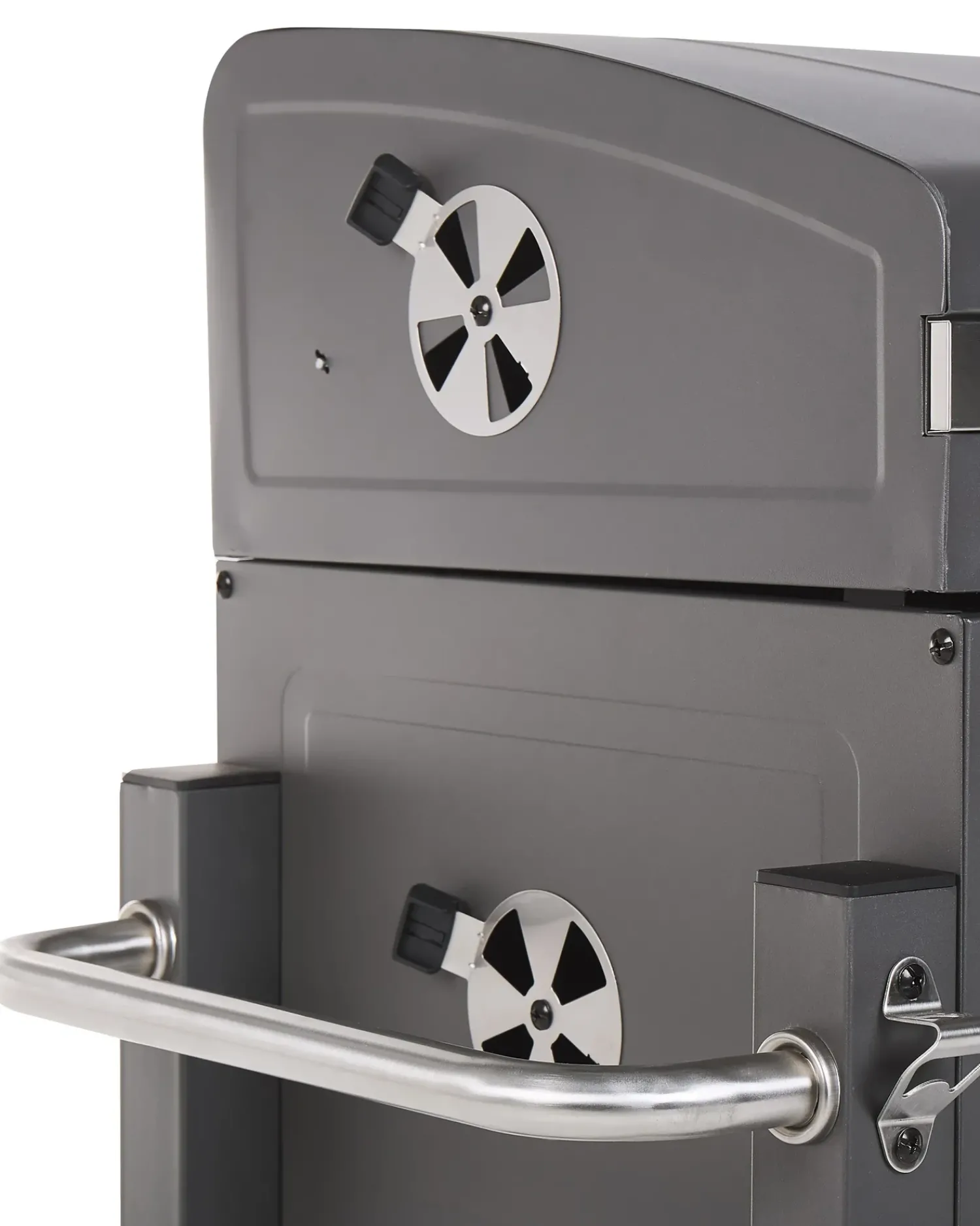 Beliani Barbecue a carbonella PAVLOF Metallo Nero Grigio