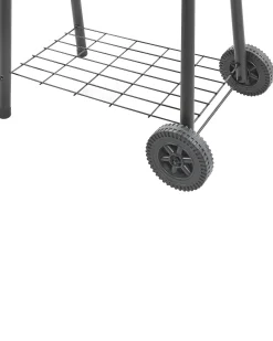 Clearance Beliani Barbecue a carbonella SATAH con affumicatore Metallo Nero