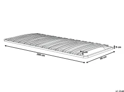 Online Beliani Base letto a doghe COMBOURG 90 x 200 cm Nero
