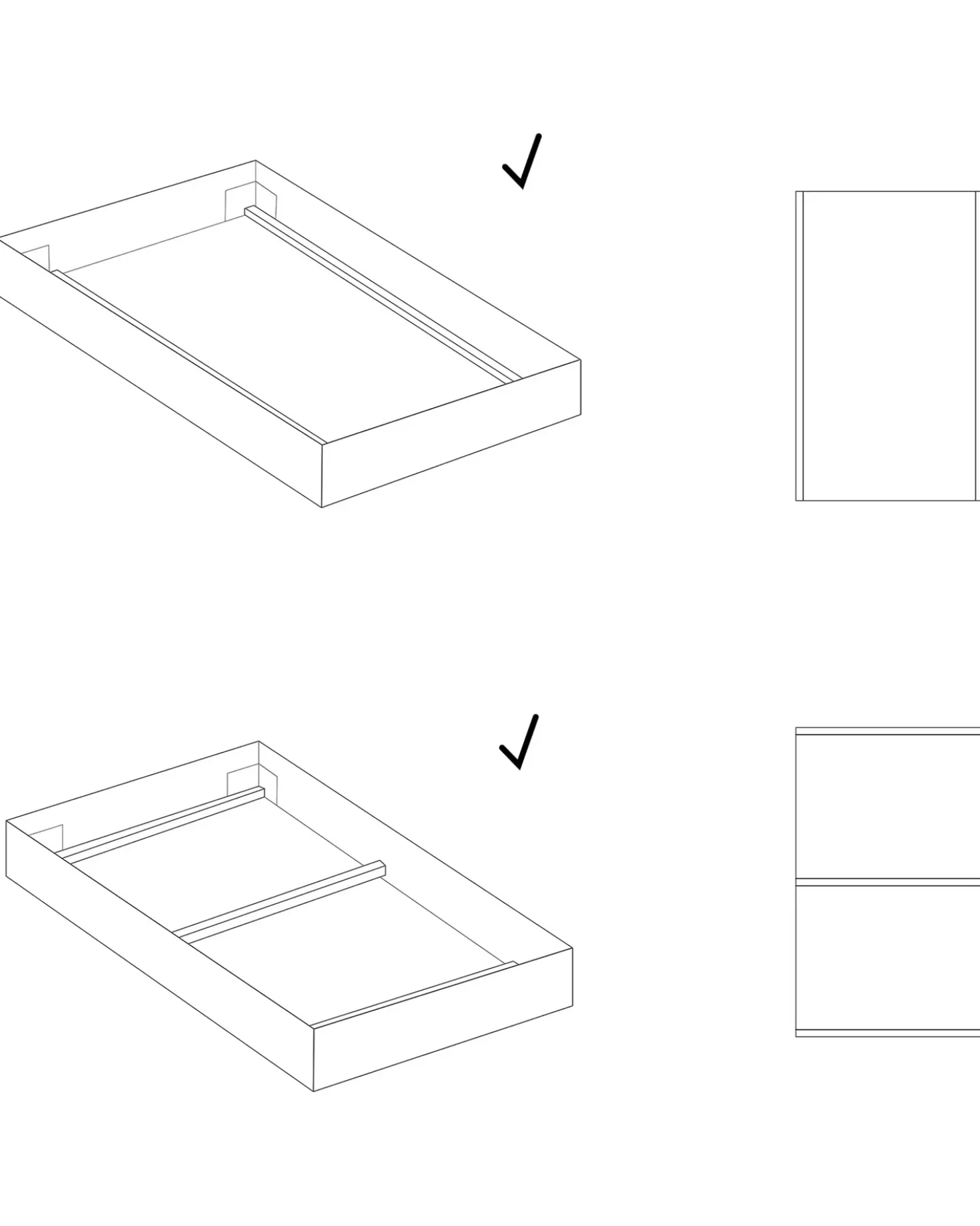 Base letto a doghe VOUZIERS 80 x 200 cm