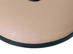 New Beliani Base per ombrellone CANZO Beige Rotonda 25 kg Beige Nero