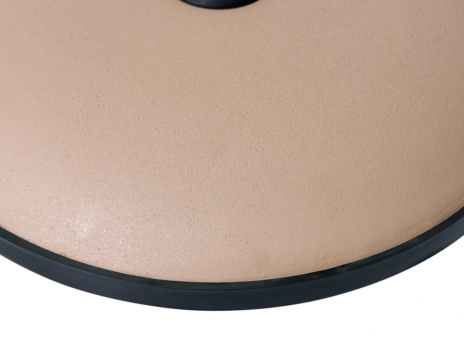 New Beliani Base per ombrellone CANZO Beige Rotonda 25 kg Beige Nero