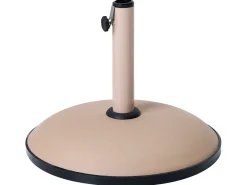 New Beliani Base per ombrellone CANZO Beige Rotonda 25 kg Beige Nero