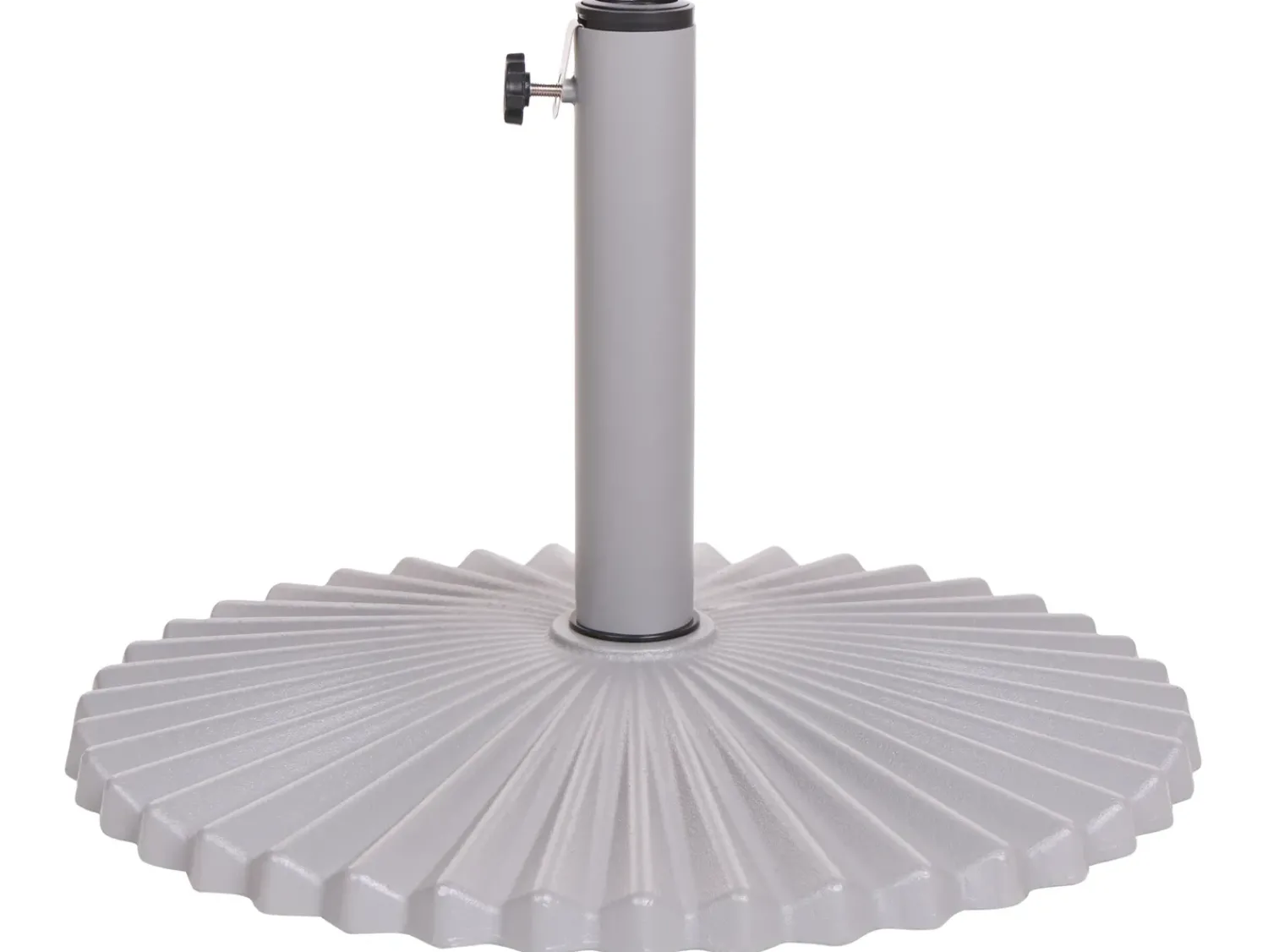 Best Beliani Base per ombrellone CAREZZA Rotonda 21 kg Grigio