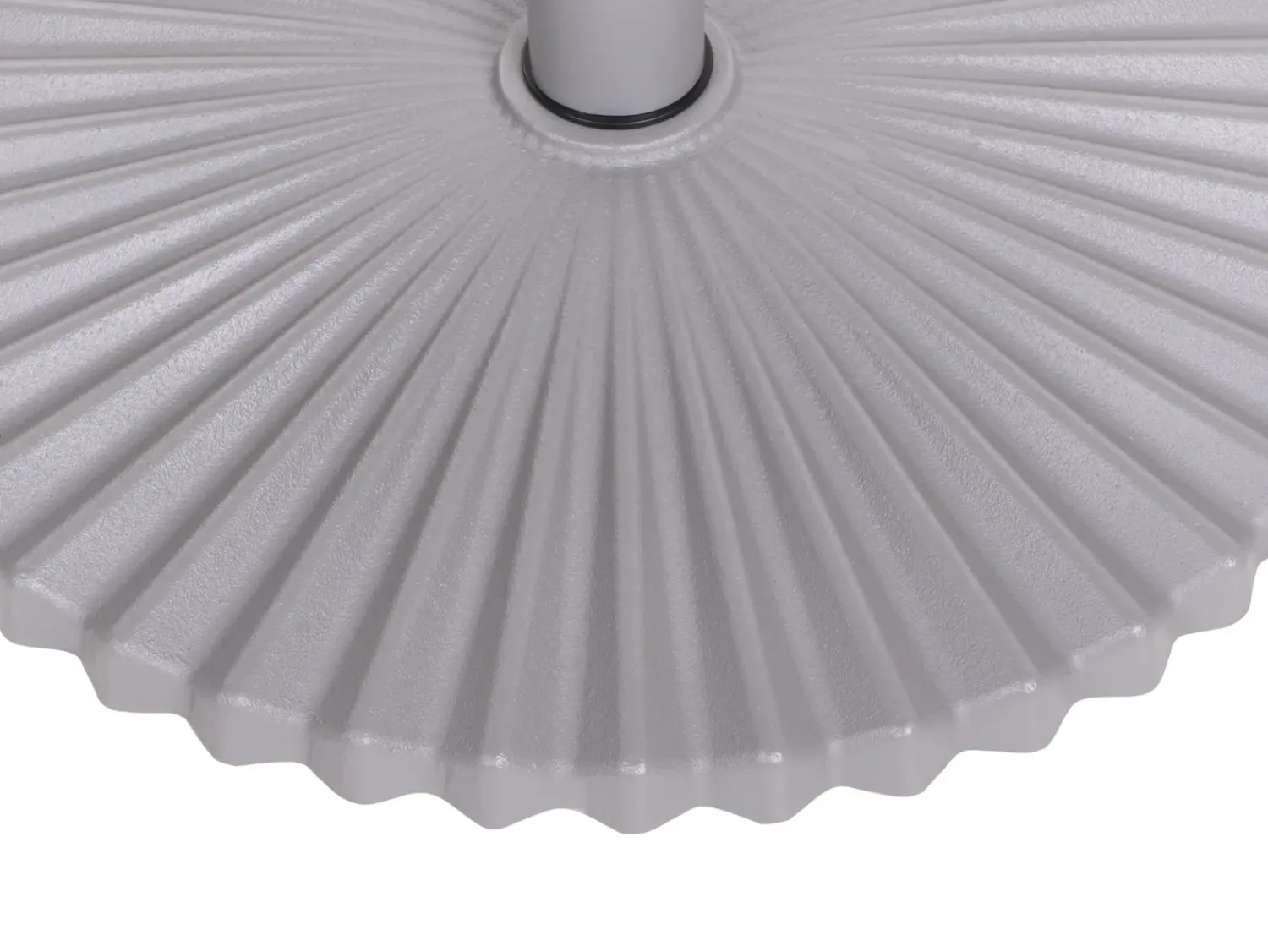 Best Beliani Base per ombrellone CAREZZA Rotonda 21 kg Grigio