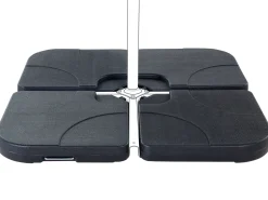 Outlet Beliani Base per ombrellone CARIA Quadrata 9 kg Nero
