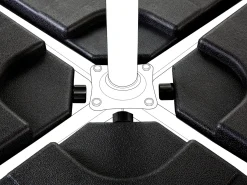 Outlet Beliani Base per ombrellone CARIA Quadrata 9 kg Nero