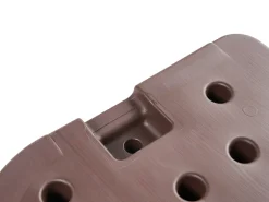 Best Beliani Base per ombrellone CARIA Tortora Quadrata 9 kg Marrone