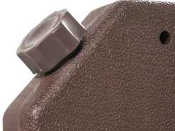 Best Beliani Base per ombrellone CARIA Tortora Quadrata 9 kg Marrone