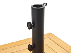 New Beliani Base per ombrellone CECCANO Marrone Quadrata 21 kg Marrone Grigio Nero
