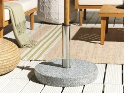 Best Beliani Base per ombrellone CEGGIA Grigio 25 kg Argento Grigio