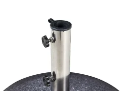 Discount Beliani Base per ombrellone CEGGIA Nero 25 kg Argento Nero