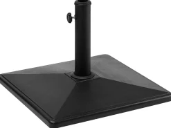 Outlet Beliani Base per ombrellone CERVO Quadrata 25 kg Nero