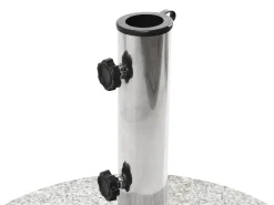 Beliani Base per ombrellone CERZETO Grigio 30 kg Argento Grigio