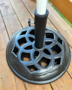 Best Beliani Base per ombrellone CETO Rotonda 23 kg Nero