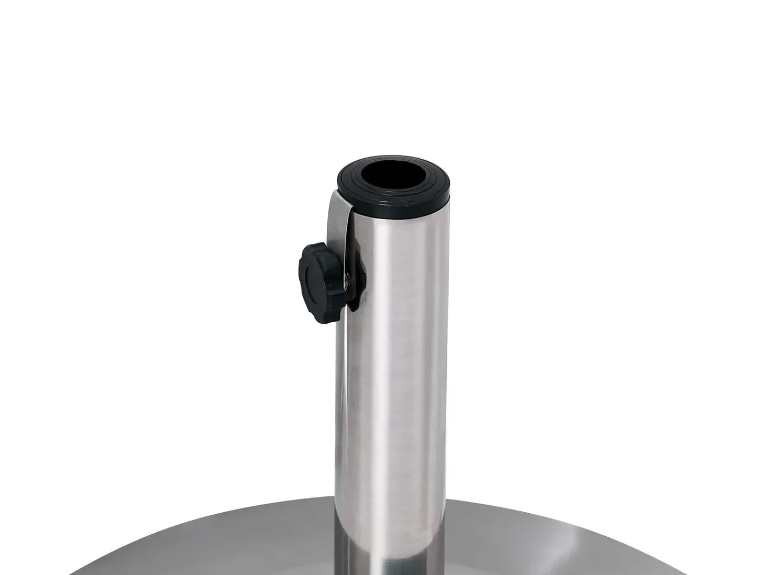 Best Beliani Base per ombrellone CRAVEGGIA Argento Rotonda 25 kg Argento Nero