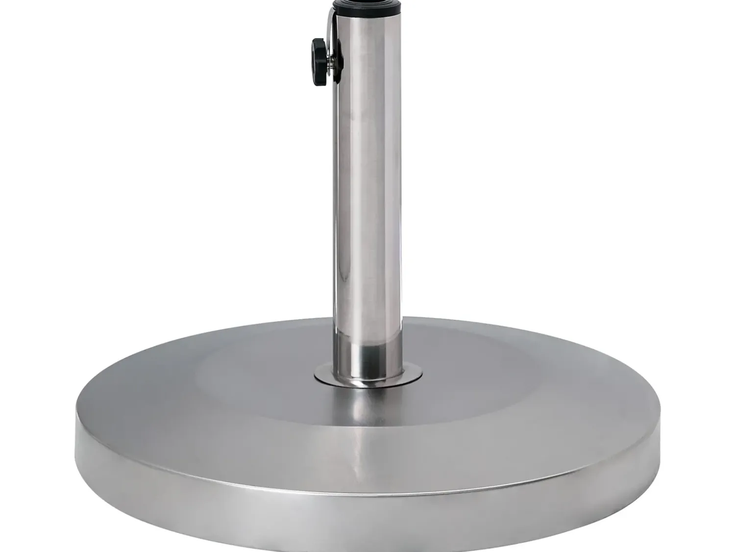 Best Beliani Base per ombrellone CRAVEGGIA Argento Rotonda 25 kg Argento Nero