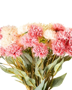 Hot Beliani Bouquet di fiori artificiali SILVEIRA 60 cm Rosa Rosa Verde