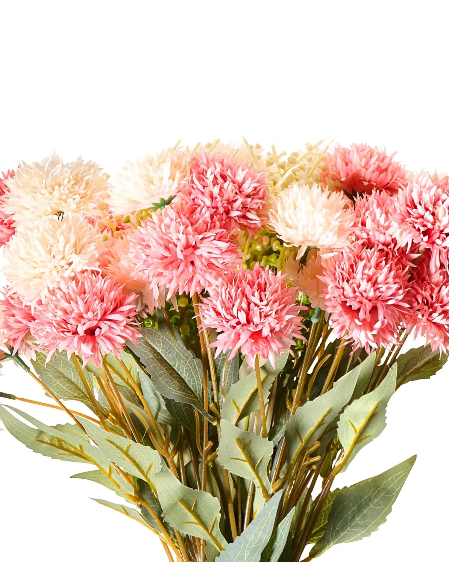 Hot Beliani Bouquet di fiori artificiali SILVEIRA 60 cm Rosa Rosa Verde