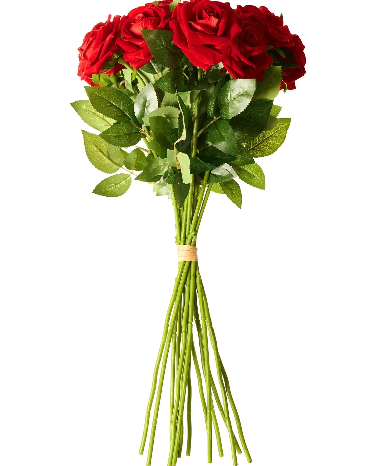 Outlet Beliani Bouquet di fiori artificiali MAFRA 60 cm Rosso Rosso Verde