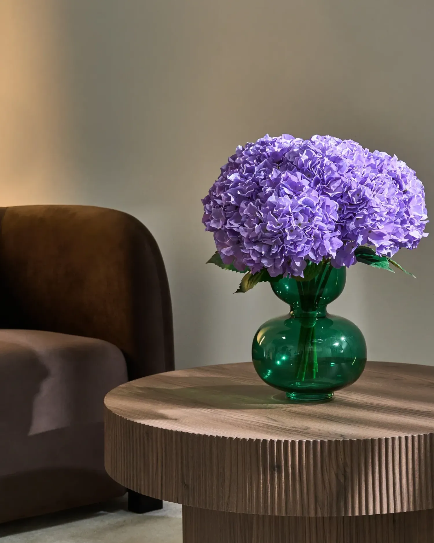 Best Beliani Bouquet di fiori artificiali PERNES 50 cm Viola Verde Viola