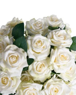 Clearance Beliani Bouquet di fiori artificiali LAPAS 55 cm Bianco Bianco Verde