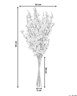Discount Beliani Bouquet di fiori artificiali NEBRA 95 cm Rosa Marrone Rosa Verde