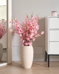 Discount Beliani Bouquet di fiori artificiali NEBRA 95 cm Rosa Marrone Rosa Verde