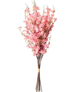 Discount Beliani Bouquet di fiori artificiali NEBRA 95 cm Rosa Marrone Rosa Verde