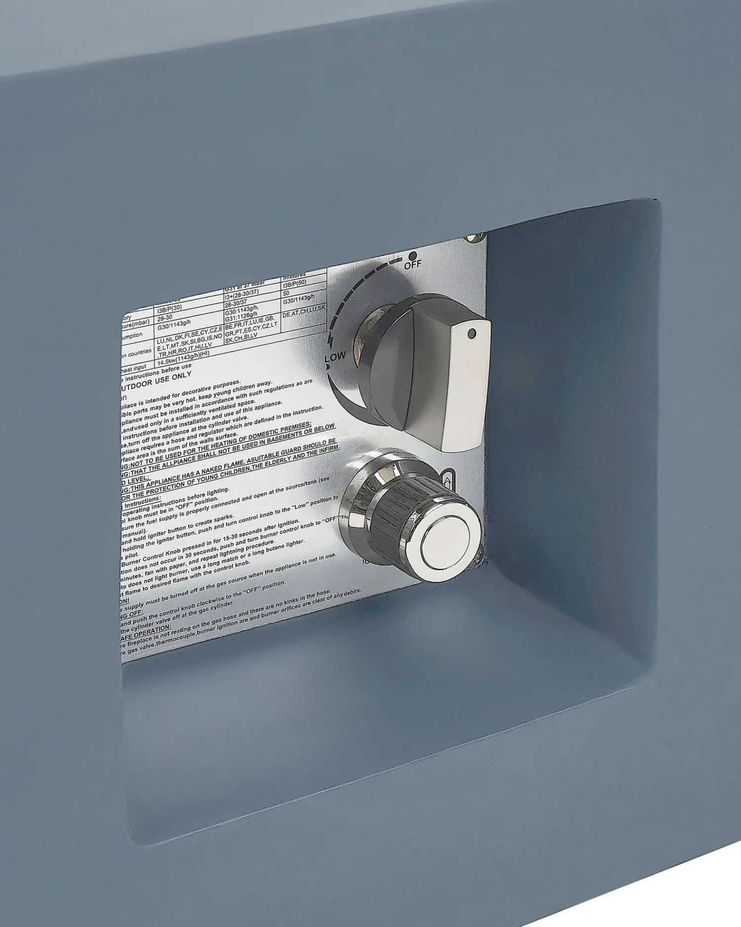 Discount Beliani Braciere PAVO Grigio