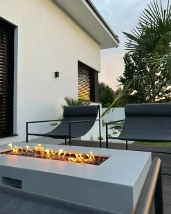 Outlet Beliani Braciere PAVO II chiaro Grigio