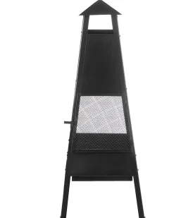 Hot Beliani Braciere YASUR Metallo Nero