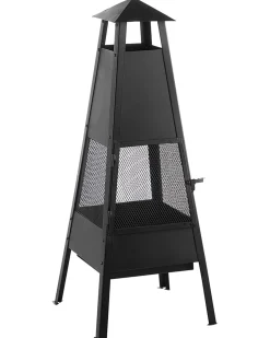 Hot Beliani Braciere YASUR Metallo Nero