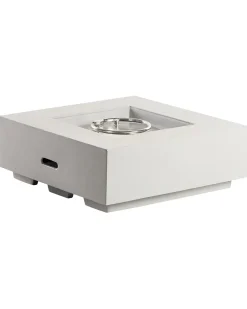 Outlet Beliani Camino a gas HEKLA Cemento chiaro Grigio