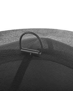 Beliani Camino con Griglia TAMBORA Cemento Grigio