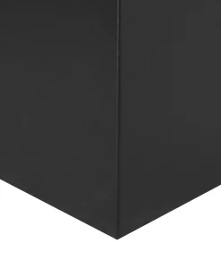 Outlet Beliani Camino con Griglia YATE Metallo Nero