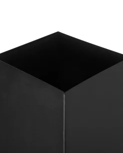 Outlet Beliani Camino con Griglia YATE Metallo Nero