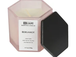 Beliani Candela Profumata con Diffusore di Fragranze CLASSY TINT Cera di Soia Note fruttate Rosa
